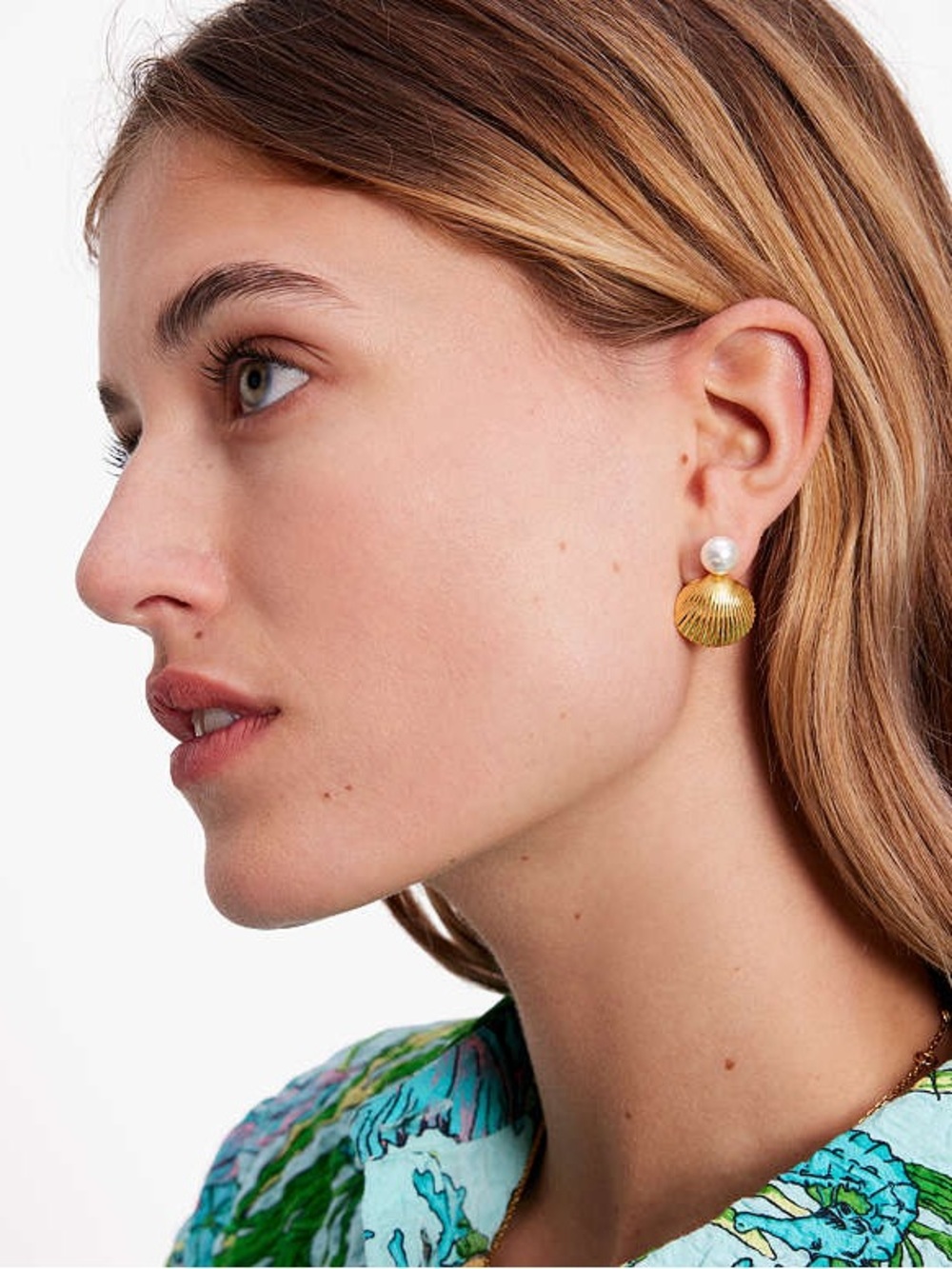 Kate Spade Reef Treasure Shell Stud Earrings NEW - Picture 5 of 11